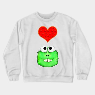 monster and heart Crewneck Sweatshirt